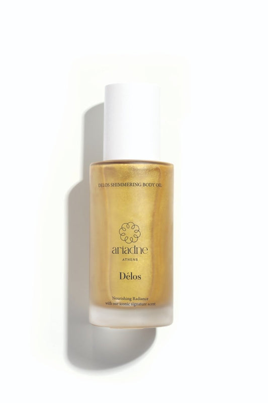 KŪNO ALIEJUS SU BLIZGUČIAIS | DELOS SHIMMERING BODY OIL - decaar.lt