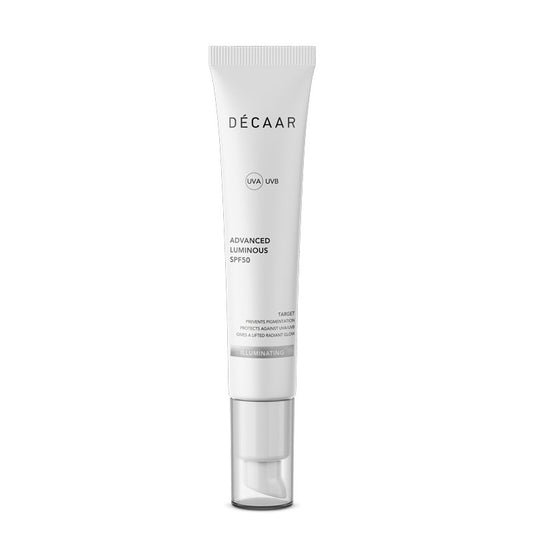 APSAUGANTIS IR ŠVIESINANTIS KREMAS SU SPF50 || Advanced Luminous SPF50 - decaar.lt