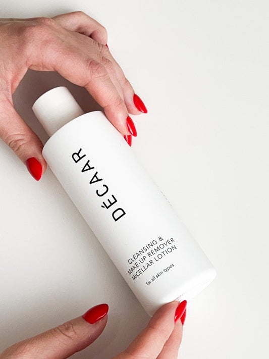 MAKIAŽO VALIKLIS IR MICELINIS TONIKAS || Cleansing and Make-up Remover Micellar Lotion - decaar.lt